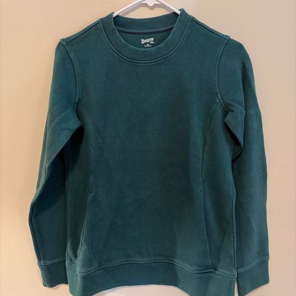 Duluth-trading-company Women's Green and Blue Sweatshirt